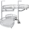 Hardware Resources 18" Polished Chrome and White Blind Corner Swingout for Openings on the Left of the Blind BCSO218PCWH-LH - alternate 1